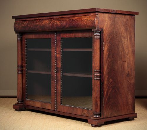 Regency Mahogany Chiffonier Bookcase C.1830.