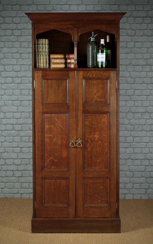Narrow Arts & Crafts Cupboard C.1910.