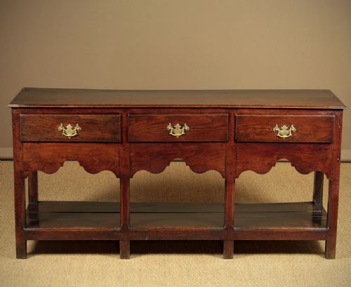 Small Georgian Welsh Open Dresser Base C.1780.