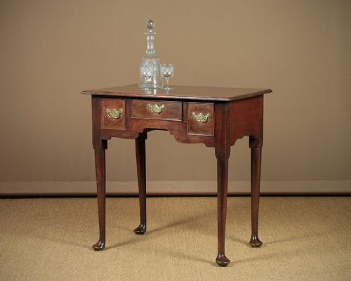 George III Oak Side Table or Lowboy C.1800.