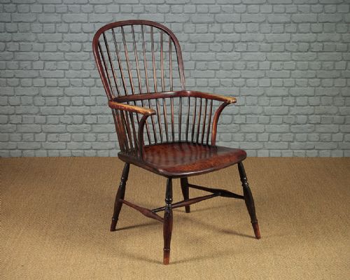 Early 19th.c Ash & Elm Windsor Armchair C.1820