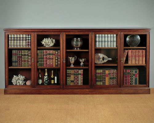 Edwardian Walnut Bookcase C.1905.
