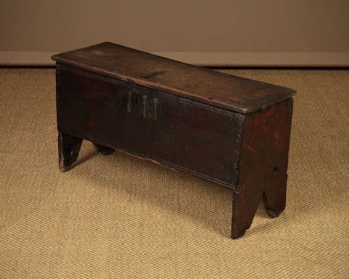 17th.c. Oak Six Plank Chest C.1630.