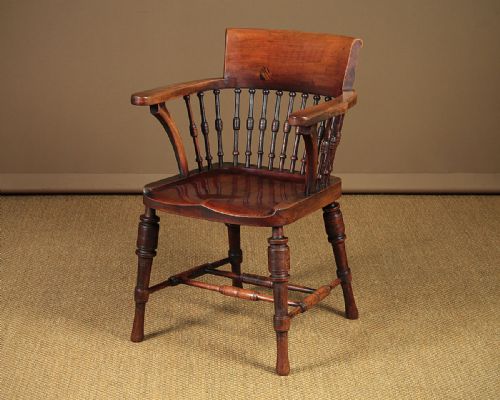 Late 19th.c. Walnut Desk Armchair C.1890.