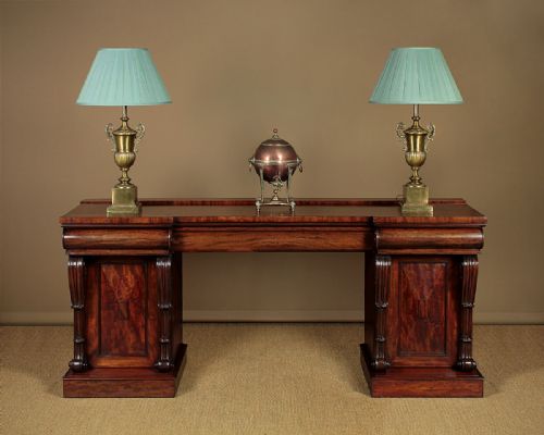 Large William IV Mahogany Pedestal Sideboard C.1830.