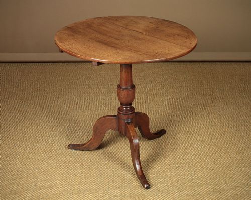 Georgian Oak Tilt Top Supper Table C.1800.
