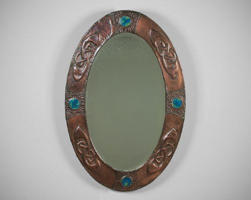 Arts & Crafts Copper Mirror C.1890.