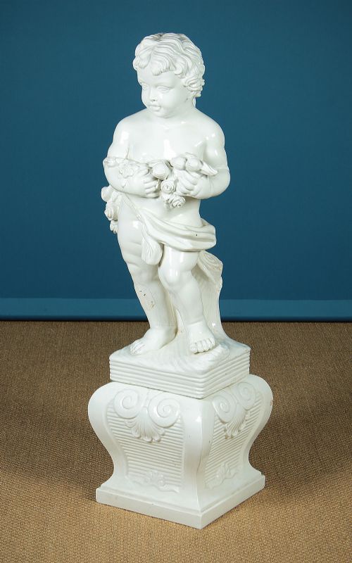 Large Porcelain Figure of a Child C.1900.