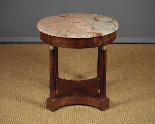 Small Marble Top Gueridon Side Table C.1900.