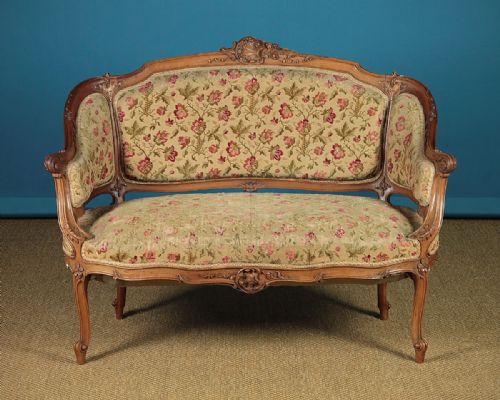 Small Belle Epoque Salon Sofa C.1900.