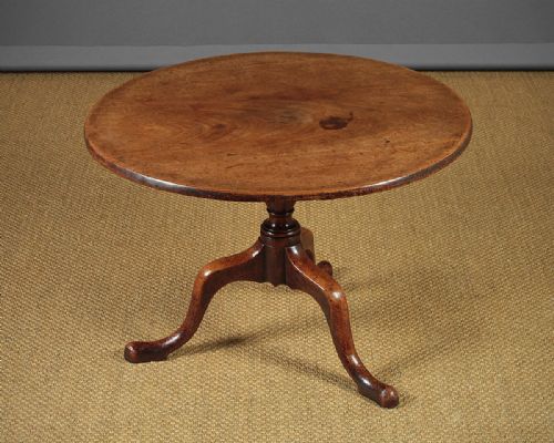 Reduced Georgian Mahogany Tripod Table C.1800.