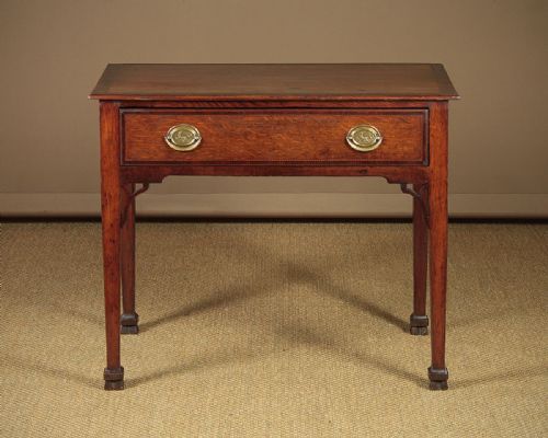 Georgian Oak Lowboy Side Table C.1800.