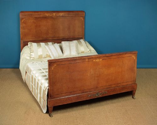 19th.c. French Empire Style Double Bed C.1890.