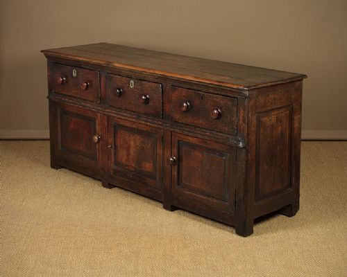 18th.c. Oak Welsh Dresser Base C.1750