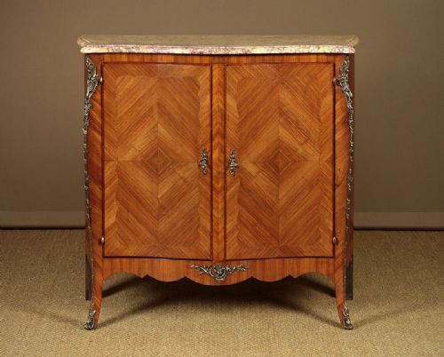 French Marble Top Side Cabinet C.1920.