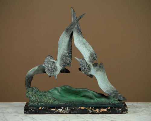 Art Deco Sculpture of Seabirds C.1930.