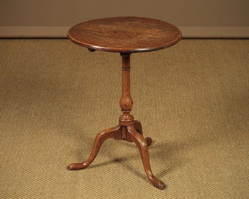 Small Georgian Oak Tripod Wine Table C.1810.