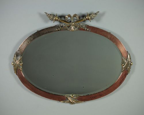 Copper & Brass Wall Mirror C.1900.