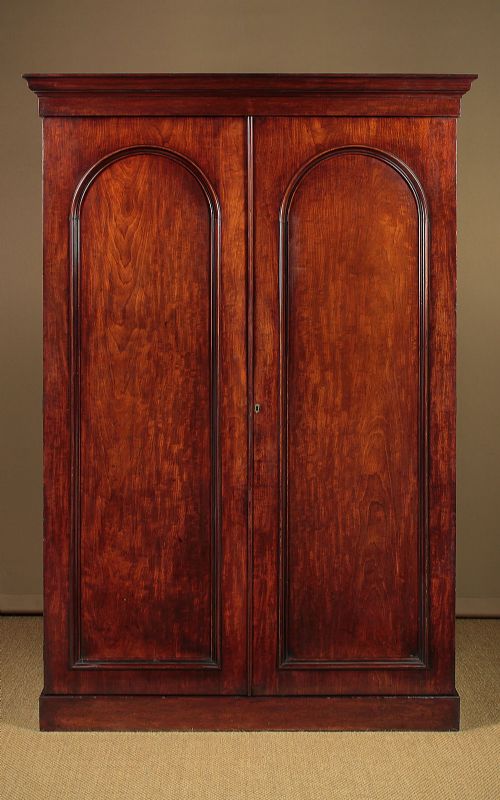 Mahogany Combination Wardrobe by John Taylor & Son Edinburgh C.1860.