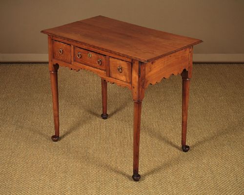 Small Georgian Cherrywood Lowboy C.1800.