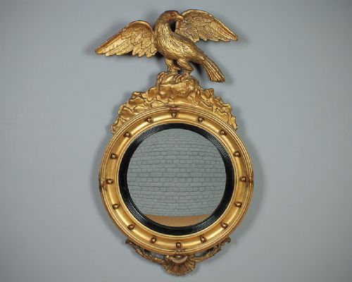 Gilt Framed Mirror with Eagle C.1880.
