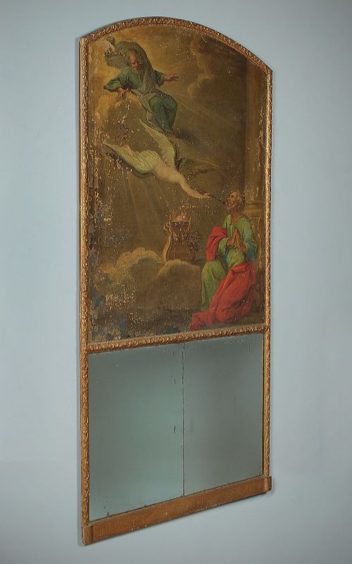 19th.c. French Trumeau Overmantle Mirror or Pier Glass c.1880.