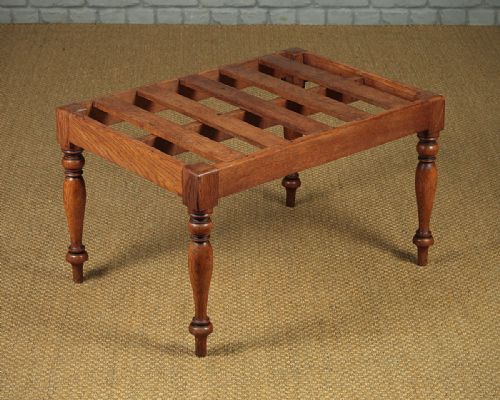 19th.c. Oak Luggage Stand C.1890.