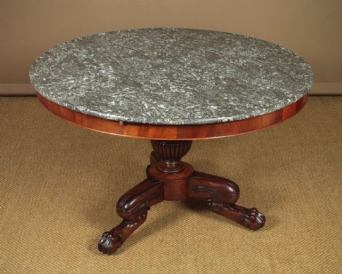 Mid 19th.c. French Marble Top Centre Table or Gueridon C.1840.