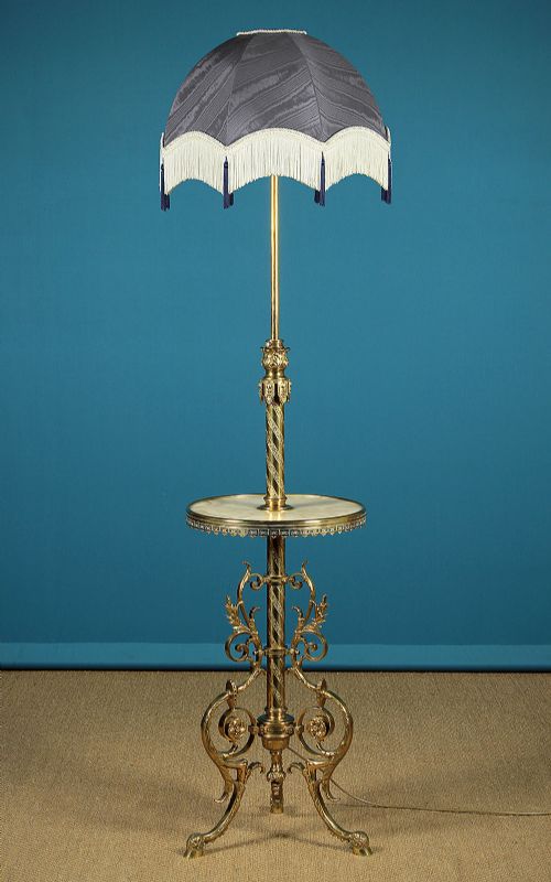 Late 19th.c. Brass Standard Lamp C.1890.