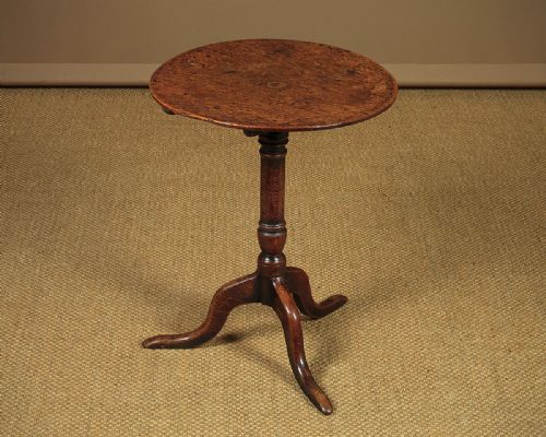 Georgian Oak Tripod Wine Table C.1810.