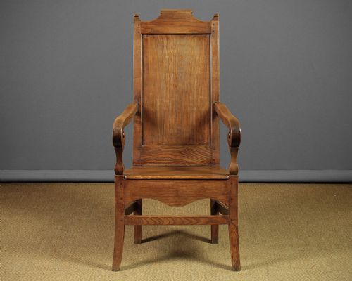 18th.c. Elm Country Armchair C.1790.