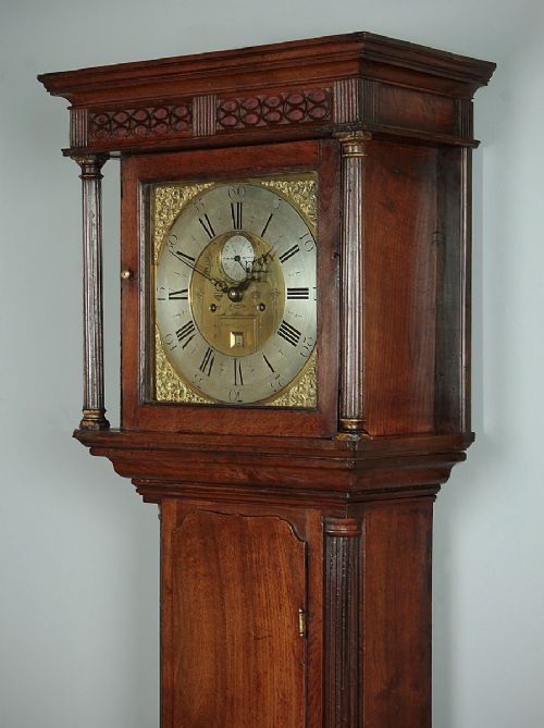 fig 1. 18th.c. Welsh Brass Face Longcase Clock by Owen of Llanrwst c.1770.