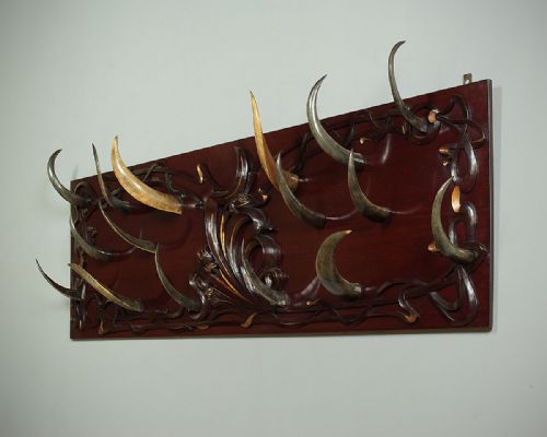 Large Art Nouveau Animal Horn Hat Rack C.1900.