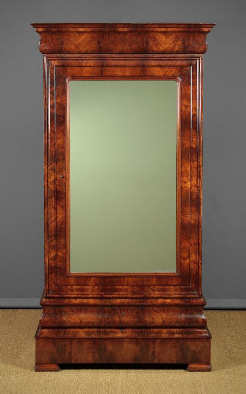 19th.c. Biedermeier Mahogany Wardrobe C.1830.