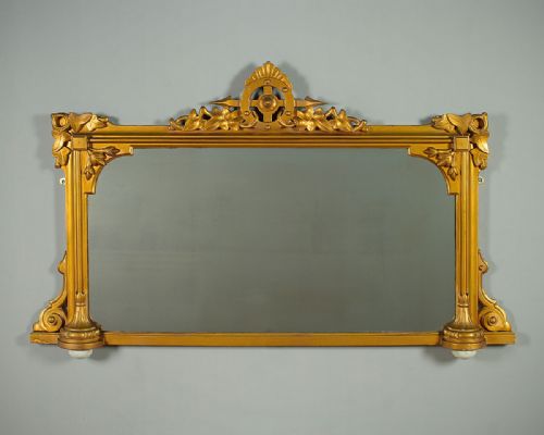19th.c. Gilt Overmantle Mirror C.1880.