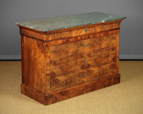 French Louis Philippe Marble Top Chest of Drawers C.1840.