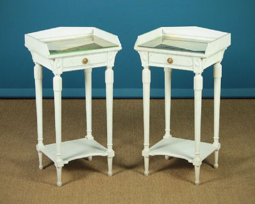 Pair of Painted Bedside Tables C.1900.