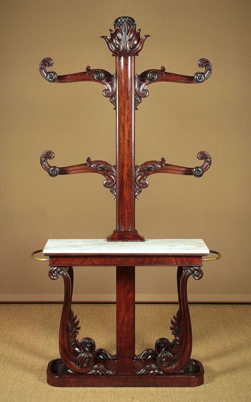 Large William IV Mahogany Hall Tree C.1830.