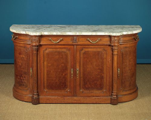Edwardian Era French Marble Top Sideboard C.1910.