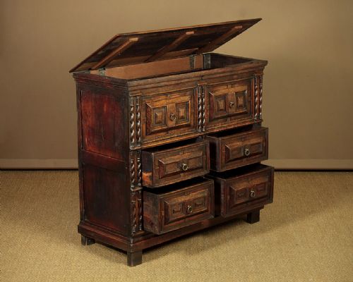 17th.c. Style Oak Chest of Drawers C.1800.