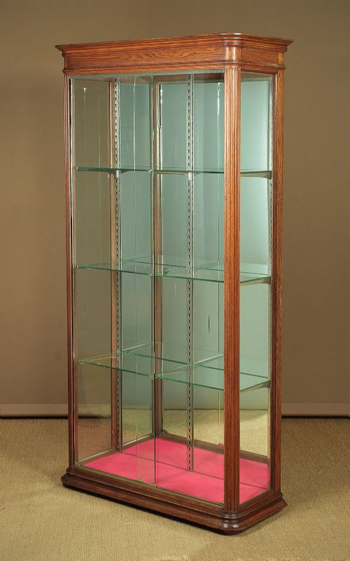Tall Shop Cabinet Vitrine by Cio, Paris C.1930.
