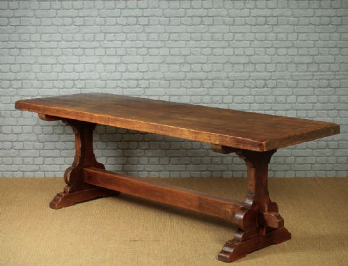 Large Oak Refectory Table C.1930.