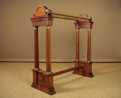 Empire Style Walnut Towel Rail C.1890.