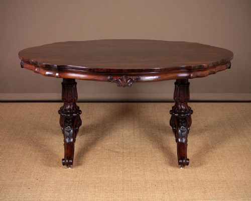 Mid 19th.c. Rosewood Oval Centre Table C.1860.
