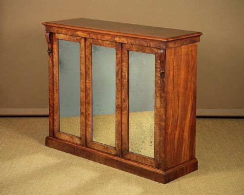Mid 19th.c. Walnut Three Door Chiffonier Sideboard C.1860.