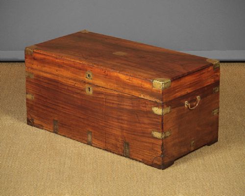 Late 19th.c. Camphorwood Campaign Chest C.1880.