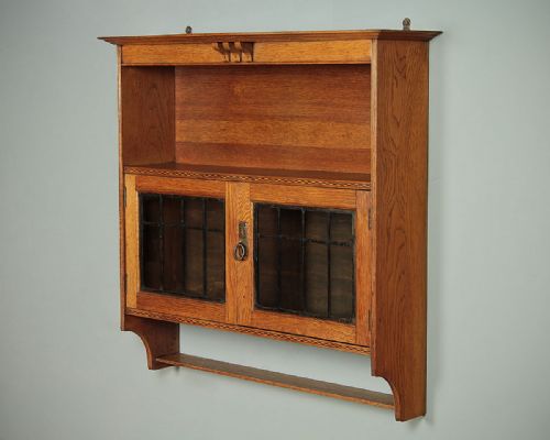 Small Oak Wall Cabinet C.1905.