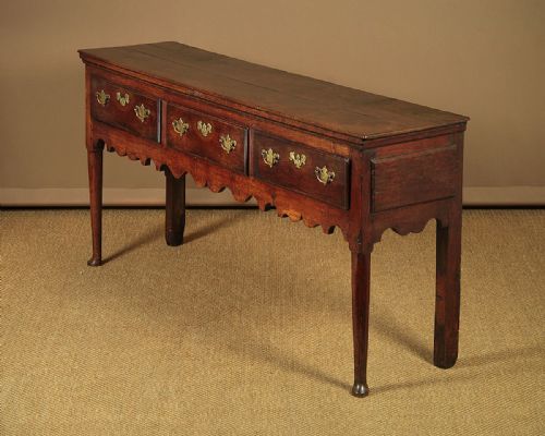 George III Welsh Oak Dresser Base C.1790.