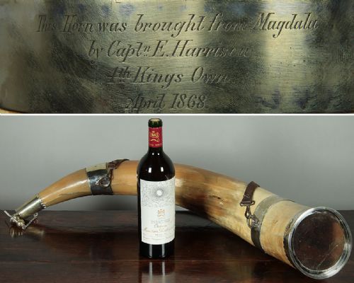 fig 3. Horn Trophy of the Battle of Magdala c.1868.