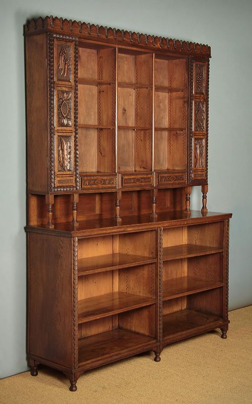 Unique South Wales Dresser with Harvest Theme Carvings C.1872.